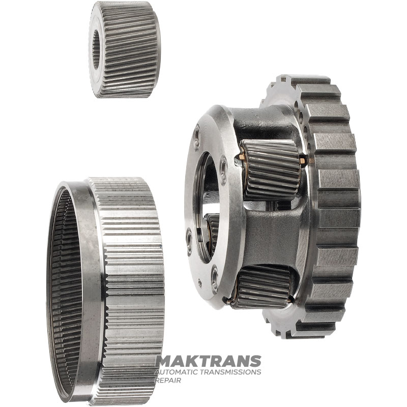 Rear planetary gear ALLISON 1000 - sun gear 49 teeth (for bearing 53.70 mm), 4 satellites (27 teeth, external Ø 43.65 mm), 29541008, 24279272, 29539512