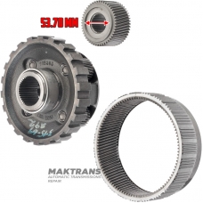 Rear planetary gear ALLISON 1000 - sun gear 49 teeth (for bearing 53.70 mm), 4 satellites (27 teeth, external Ø 43.65 mm), 29541008, 24279272, 29539512