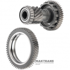 Set of helical gears for differential drive TOYOTA UA80E, UA80F — drive gear 56 teeth (outer Ø 153.80 mm), intermediate shaft 16 teeth (outer Ø 64.60 mm) / 44 teeth (outer Ø 123.90 mm)