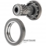 Set of helical gears for differential drive TOYOTA UA80E, UA80F — drive gear 56 teeth (outer Ø 153.80 mm), intermediate shaft 16 teeth (outer Ø 64.60 mm) / 44 teeth (outer Ø 123.90 mm)