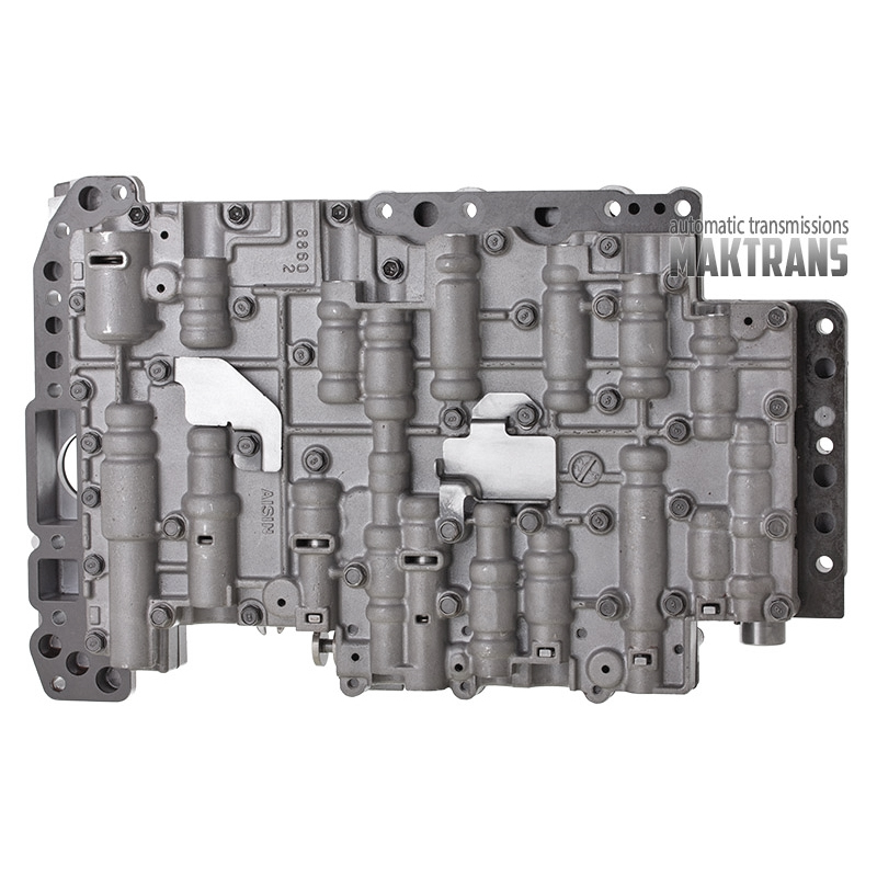 Valve body complete with solenoids (refurbished) Aisin Warner TR-60SN VAG 09D — without pressure sensors, separator plate H-1, 09D325039G