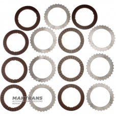 Set of steel and friction discs for transfer case DODGE / CHRYSLER / JEEP MP3023 - 8 friction discs (total thickness of the set 23.40 mm)