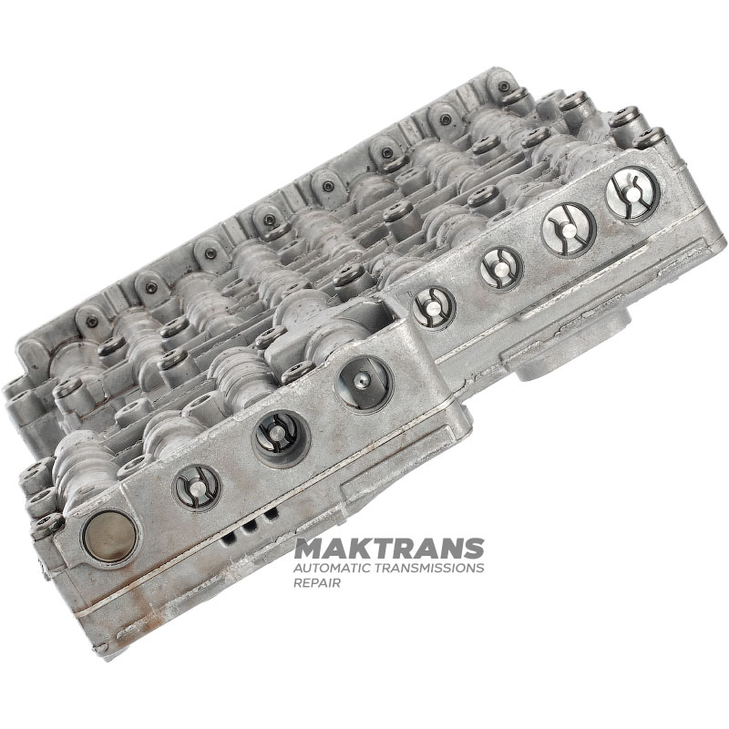Valve body complete with solenoids (used, untested) FORD 6R60, 6R80 — separator plate AL3P-7Z490-BA
