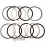 Set of steel and friction discs C3 (Overdrive) Clutch VAG 0C8, Aisin Warner TR-80SD, TL-80NF - 5 friction discs (total thickness of the set 22.45 mm)