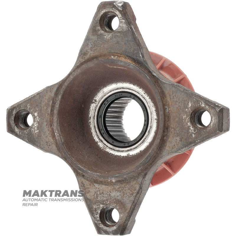 Output shaft flange FORD 6R60, 6R80 — FL3P-7A021-AC, overall height 65 mm, 4 mounting holes (center↔center 85 mm), 31 splines