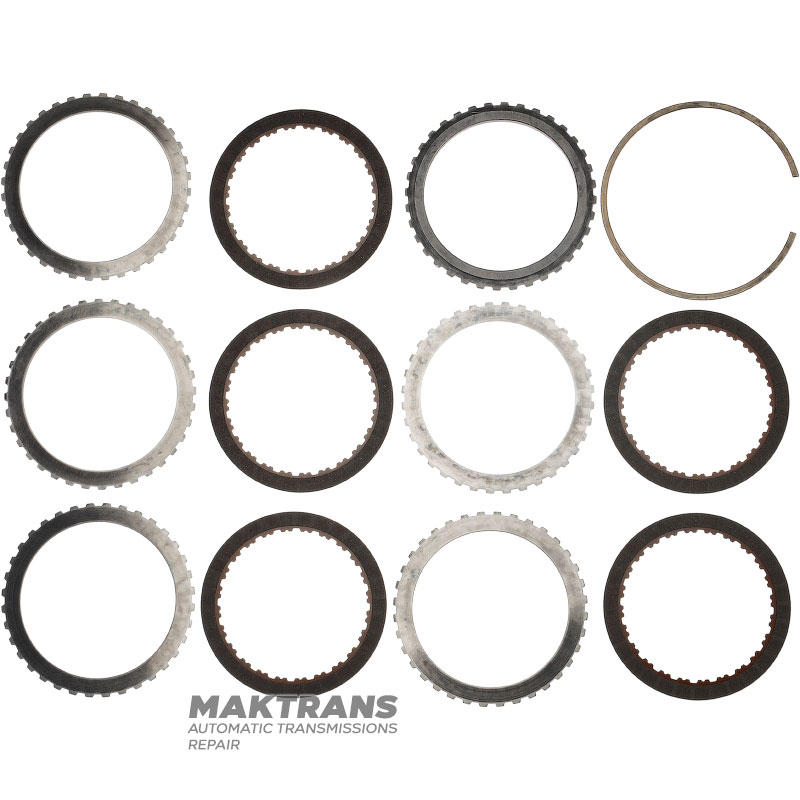 Steel and friction disc set 4-5-6 Clutch GM 6T30, 6T31 - 24261228, 24231666, 5 friction discs (total thickness of the set 19.80 mm)