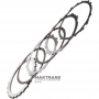 Set of steel and friction discs 1-2-3-4 Brake GM 6T30, 6T31 - 2 friction disc (total thickness of the set 14.70 mm), 24261227, 24231777