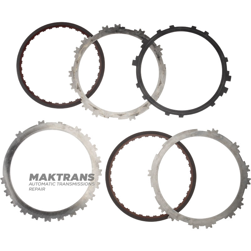 Set of steel and friction discs 1-2-3-4 Brake GM 6T30, 6T31 - 2 friction disc (total thickness of the set 14.70 mm), 24261227, 24231777