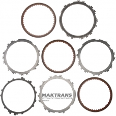 Set of steel and friction discs Low/Reverse Brake GM 6T30, 6T31 - 3 friction discs (total thickness of the set 15.80 mm), 24231764, 24261224