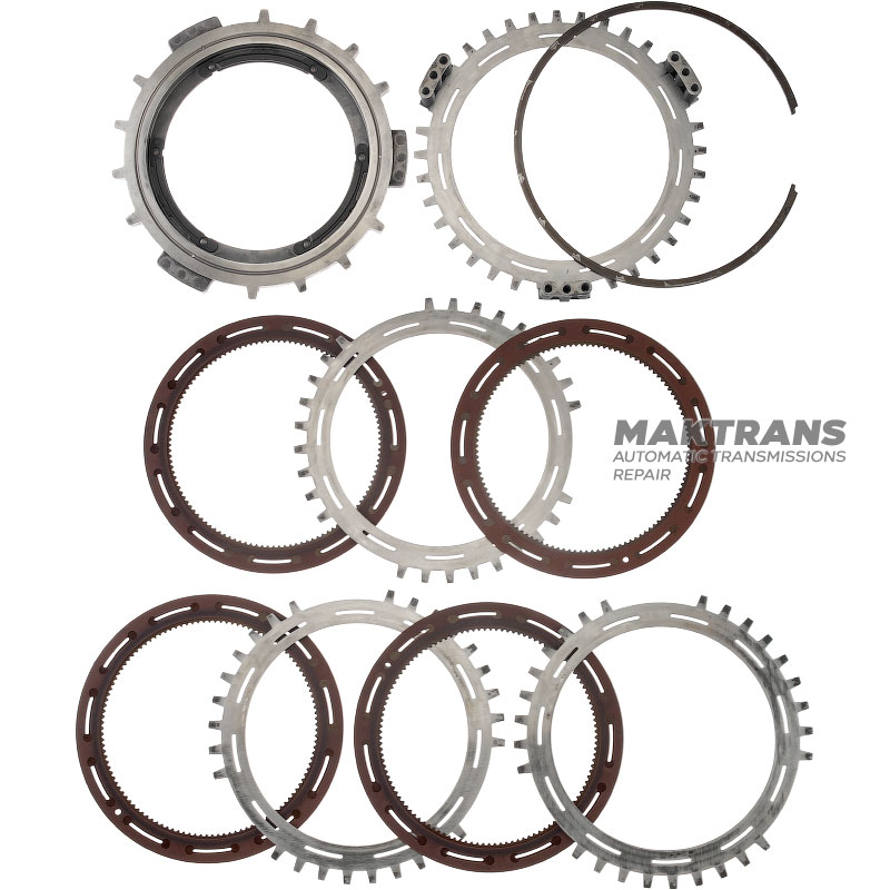 Steel and friction disc set C3 (3-5-R) Clutch ALLISON 1000 - 4 friction discs (total thickness of the set 36.50 mm), 29542192, 29546701, 29531049, 29535648
