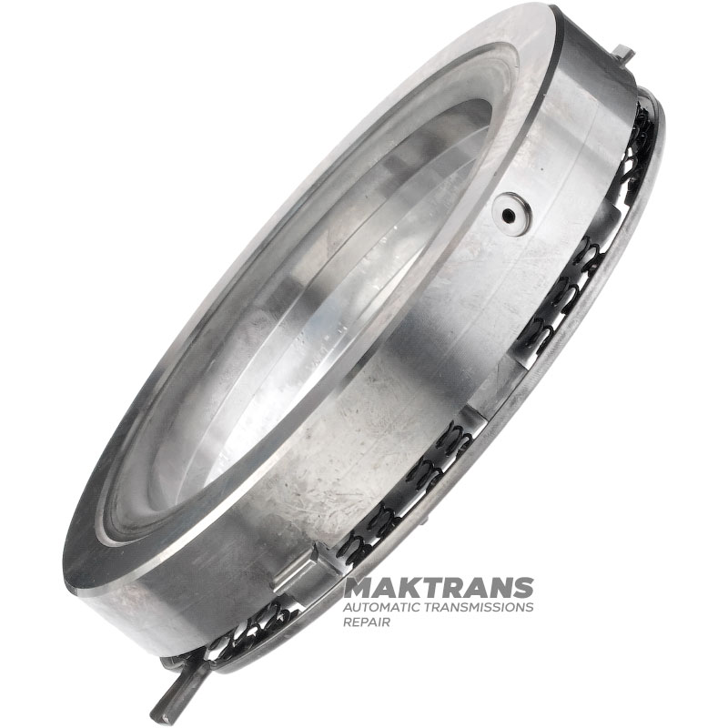 Piston with return spring No.1 Brake TOYOTA AC60E, AC60F 3560871010, 356210K010, 3569871010 — (aluminum piston height 27.65 mm, outer Ø 157.05 mm, inner Ø 118.25 mm)