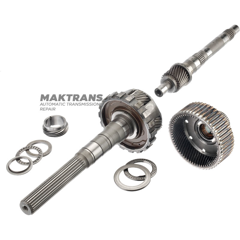 Output shaft, rear planetary gear (4 satellites, 19 teeth) TOYOTA / LEXUS A750E, A760E — output shaft length 272 mm (length of splined part 140 mm), 23 splines (outer Ø 30.40 mm)