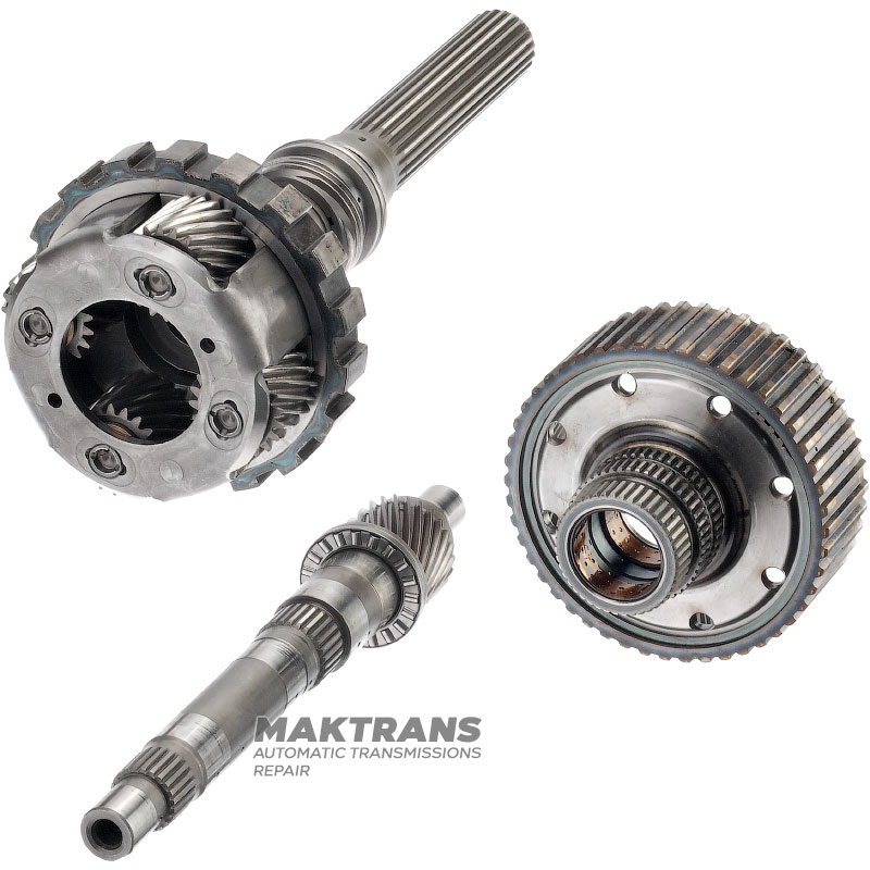 Output shaft, rear planetary gear (4 satellites, 19 teeth) TOYOTA / LEXUS A750E, A760E — output shaft length 272 mm (length of splined part 140 mm), 23 splines (outer Ø 30.40 mm)