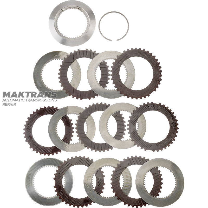 C1 Clutch ALLISON 4000 Steel and Friction Disc Set - 7 Friction Discs (Thickness 3.30mm, Int.Ø 132.10mm, 36 Teeth)