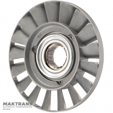 Reactor wheel of the ZF 5HP19 torque converter (marked 156202) — 0711371199 (total height 39 mm, outer Ø 169.55 mm, 36 splines)