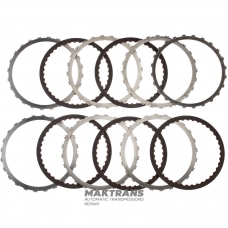 Steel and friction disc set C3 Clutch (Reverse) TOYOTA AB60E, AB60F, 3567760040, 3564860020 - 5 friction discs (total thickness of the set 24.55 mm)