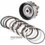K27 Clutch Drum (4 friction discs), output shaft (4WD) Mercedes-Benz 725.0 — (overall height 196 mm, 30 splines (ext.Ø 31.65 mm)