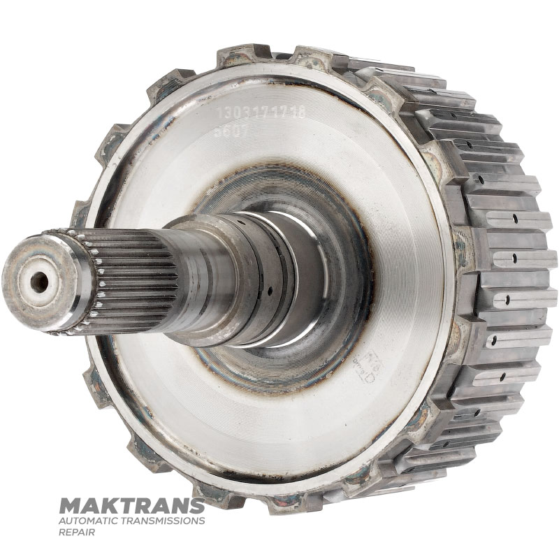 K27 Clutch Drum (4 friction discs), output shaft (4WD) Mercedes-Benz 725.0 — (overall height 196 mm, 30 splines (ext.Ø 31.65 mm)