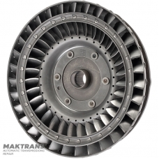 Turbine wheel, spring damper of hydraulic converter ZF 8HP55A AUDI 4.0 TFSI, 1087322223 (N140), 0BK323571G — (blade marking 000276, outer Ø 254.35 mm)