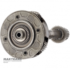 Rear planetary gear, output shaft Mercedes-Benz 722.3 A1262720007, A1262701743 — overall length 346 mm (27 splines, outer Ø 29.30 mm), 4 satellites (21 teeth, outer Ø 37.60 mm)