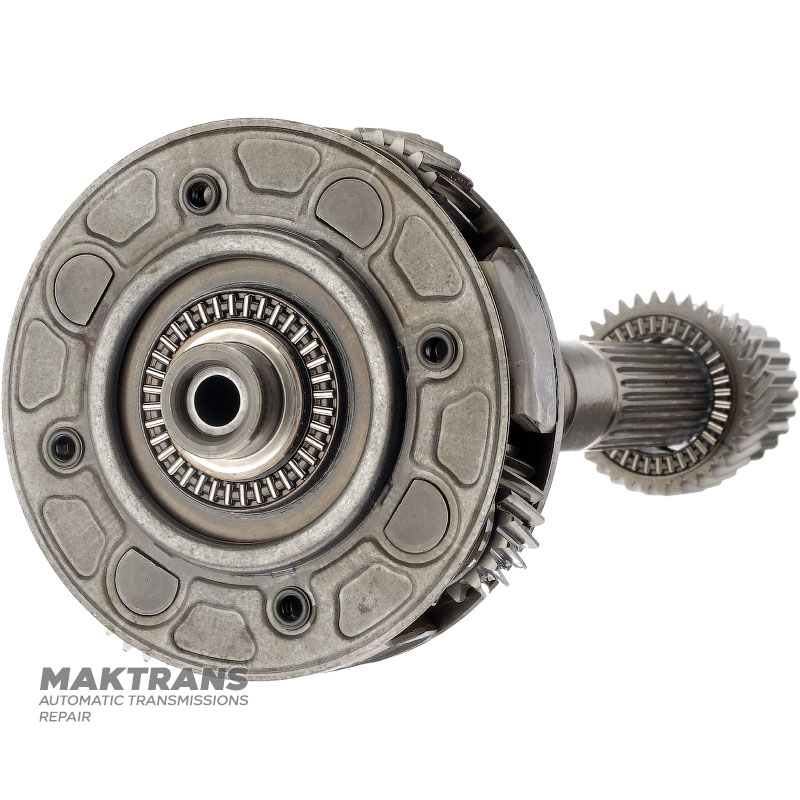 Rear planetary gear, output shaft Mercedes-Benz 722.3 A1262720007, A1262701743 — overall length 346 mm (27 splines, outer Ø 29.30 mm), 4 satellites (21 teeth, outer Ø 37.60 mm)