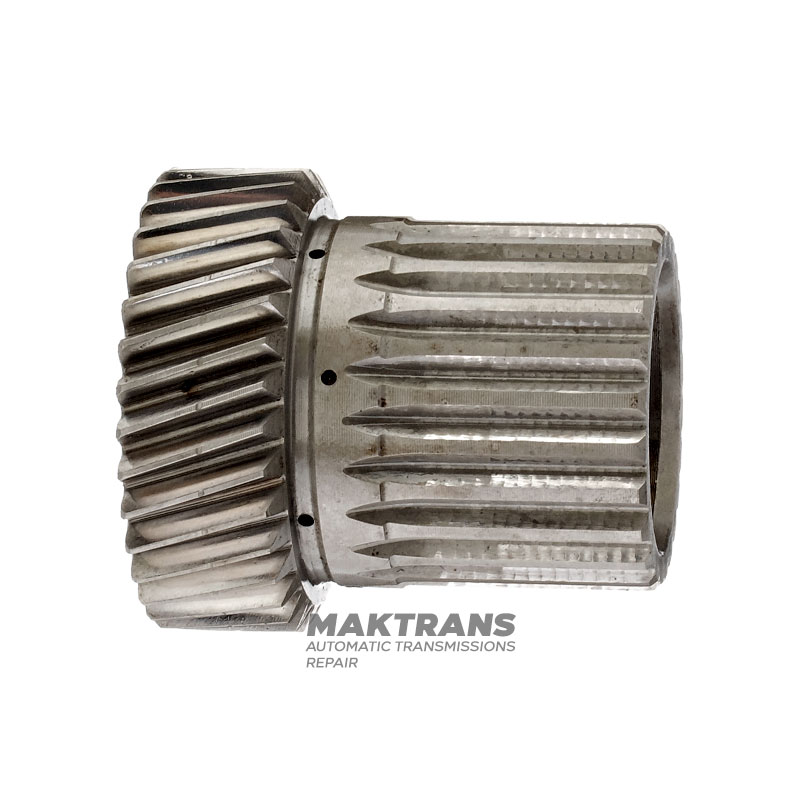 Rear planetary gear, output shaft Mercedes-Benz 722.3 A1262720007, A1262701743 — overall length 346 mm (27 splines, outer Ø 29.30 mm), 4 satellites (21 teeth, outer Ø 37.60 mm)
