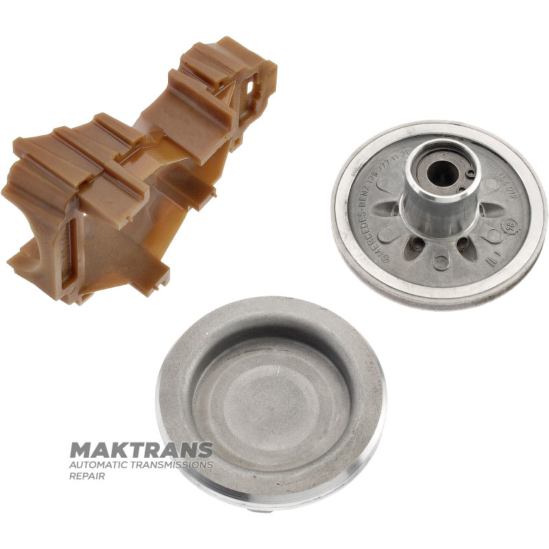 Rear brake band piston (set) Mercedes-Benz 722.3 — A1262777375, A1242701032, A1072700432 (outer piston Ø 87.95 mm, pin length 48.80 mm)
