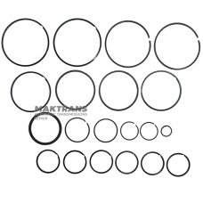 Set of cast iron teflon and plastic rings R5A51 V5A51