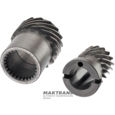 Gear set for centrifugal pressure regulator Mercedes-Benz 722.3, 722.4, A140274 0015, A1402740115 — 16 teeth (outer Ø 31.10 mm), 15 teeth (outer Ø 44.65 mm)