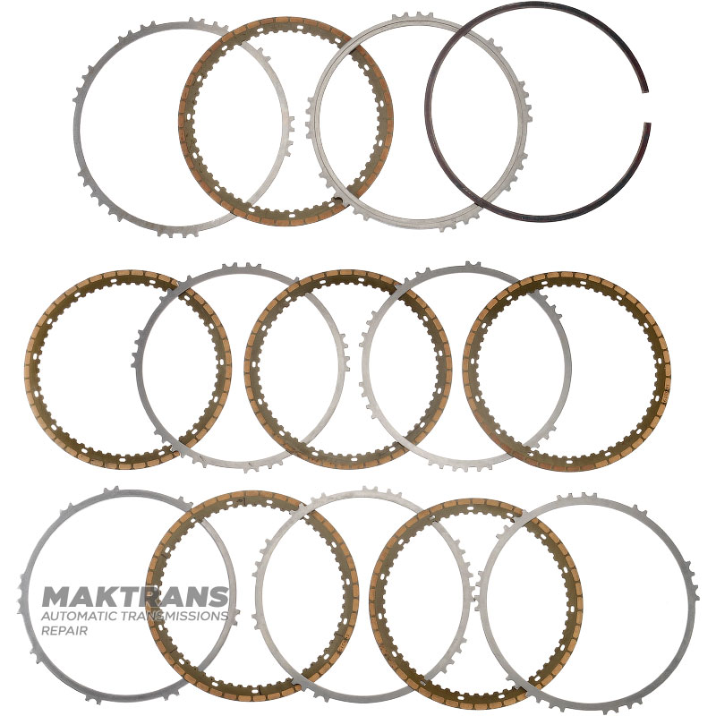 Set of steel and friction discs Low / Reverse Brake AISIN WARNER TG-81SC - 6 friction discs (total thickness of the set 27.95 mm)