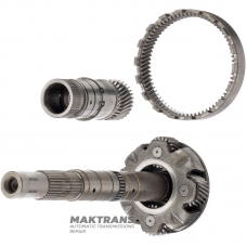 Central planetary gear, output shaft (4WD) DODGE 722.6 — 4 satellites (22 teeth per satellite, width 24 mm), sun gear 30 teeth (ext. Ø 50.90 mm), ring gear 74 teeth (ext. Ø 131.90 mm)