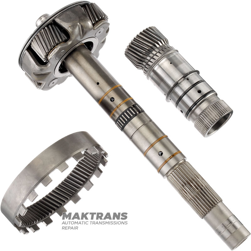 Central planetary gear, output shaft (4WD) DODGE 722.6 — 4 satellites (22 teeth per satellite, width 24 mm), sun gear 30 teeth (ext. Ø 50.90 mm), ring gear 74 teeth (ext. Ø 131.90 mm)