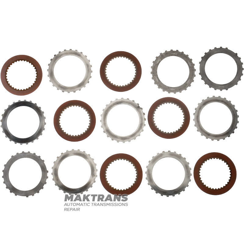 Set of steel and friction discs FORWARD Clutch ZF 4HP22 - 6 friction discs (total thickness of the set 21.50 mm)