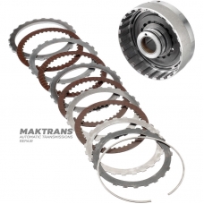 Drum OVERDRIVE Clutch ZF 4HP22, 4HP24 — 1043430098 (4 friction discs, total thickness of the set 17.50 mm)