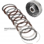 Drum OVERDRIVE Clutch ZF 4HP22, 4HP24 — 1043430098 (4 friction discs, total thickness of the set 17.50 mm)