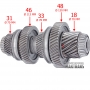 Output shaft of differential drive No. 2 VAG DSG DQ500 0BT, 0BH — 18 (Ø 70 mm), 48 (Ø 130 mm), 33 (Ø 78 mm), 46 (Ø 113 mm), 31 (Ø 70 mm)