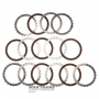 Set of steel and friction discs FORWARD Clutch ZF 4HP22, 4HP24 - 6 friction discs (40 teeth)