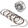 Drum Intermediate, Overrun, Reverse Clutch ZF 4HP22, 4HP24 — 1043417065, 1043417041 (Friction discs Intermediate, Overrun Clutch — 24 teeth, Reverse Clutch — 48 teeth)