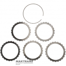Set of steel discs OVERDRIVE Clutch ZF 4HP22, 4HP24 - 4 friction discs