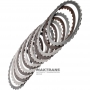 Set of steel and friction discs LOW / REVERSE Brake FORD 6R60, 6R80 - 6 friction discs (total thickness 25.60 mm)
