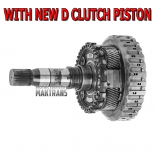 Planetary gear No.4, D Clutch drum (with new rubberized piston), output shaft (4WD) ZF 8HP70, 8HP75 - overall height 256 mm, 43 splines (outer Ø spline 34.75 mm), 4 satellites