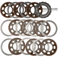 BorgWarner BW4440 Steel and Friction Plate Kit - 9 Friction Plates (Total Kit Thickness 29.90mm), CHRYSLER 300 V6 3.6L, 845RFE Transmission