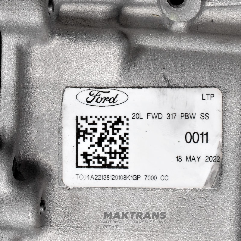 Reconditioned and road-tested automatic transmission FORD 8F40 DIESEL, 2WD — K1GP-7000-CC (44/44 final drive, FORD GALAXY 2.0 TDCI ECOBLUE 2018-2023) with oil