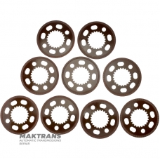 BorgWarner BW4440, BW4477 Friction Disc Set - 9 Friction Discs (OD 149.95mm, 22 Teeth), CHRYSLER 300 V6 3.6L, 845RFE Transmission, Cadillac CTS (2008-2010), with 6L50 Transmission