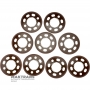 BorgWarner BW4440, BW4477 Friction Disc Set - 9 Friction Discs (OD 149.95mm, 22 Teeth), CHRYSLER 300 V6 3.6L, 845RFE Transmission, Cadillac CTS (2008-2010), with 6L50 Transmission
