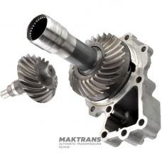 Main (hypoid) pair of transfer case VAG DSG6 02E DQ250 — 0CN409107, 30 splines 17 teeth (outer Ø 95.50 mm) / 27 teeth (outer Ø 124.50 mm)