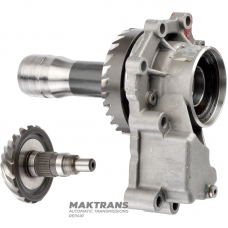 Main (hypoid) pair of transfer case VAG DSG6 02E DQ250 — 0CN409107, 30 splines 17 teeth (outer Ø 95.50 mm) / 27 teeth (outer Ø 124.50 mm)