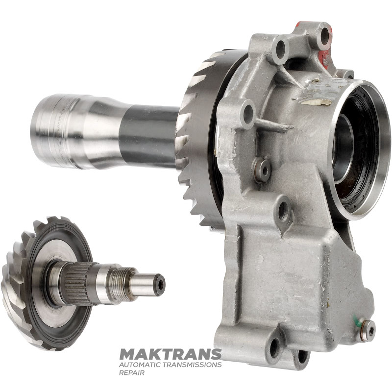 Main (hypoid) pair of transfer case VAG DSG6 02E DQ250 — 0CN409107, 30 splines 17 teeth (outer Ø 95.50 mm) / 27 teeth (outer Ø 124.50 mm)