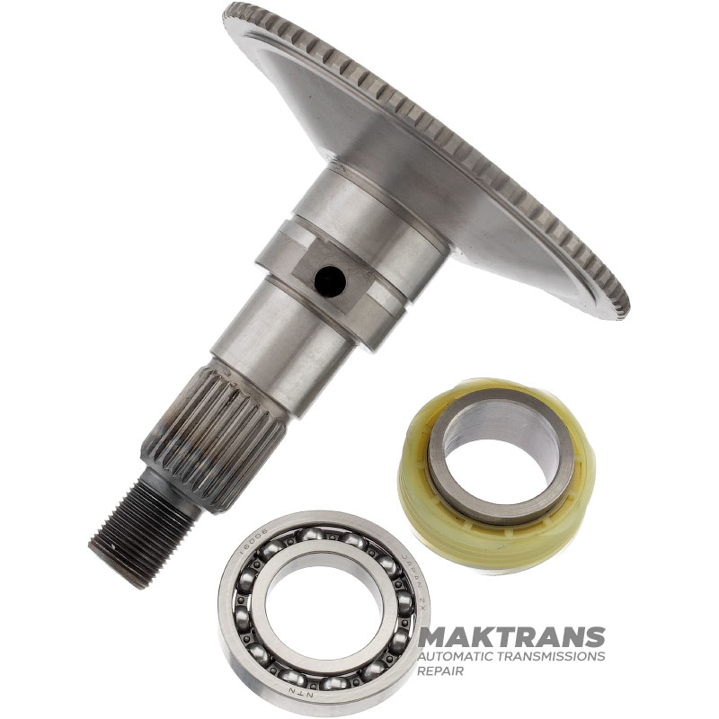 Output shaft (for speed sensor) of transfer case BorgWarner BW4404 — overall height 135 mm, 26 splines (ext.Ø 28.45 mm), N1061 (1900-130-016, NTN 16006), 4404-171-003, 4404-171-004, F77A-7A195-VA, 44-04-000-005 (95-01 Ford Explorer)