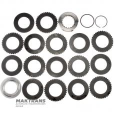 C1 Clutch ALLISON 1000 Steel and Friction Disc Set - 8/8 Single Sided Friction Discs, Total Set Thickness 42.60mm